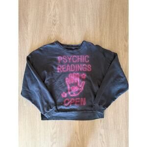 Mother Denim Psychic Readings Gray Sweatshirt NWOT
